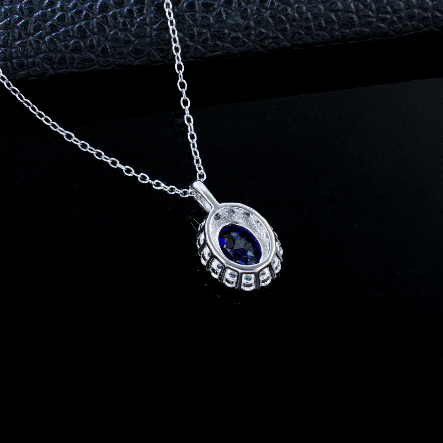 Necklace 925 Sterling Silver Pendant Choker, Premium Elegant High - Photo 3