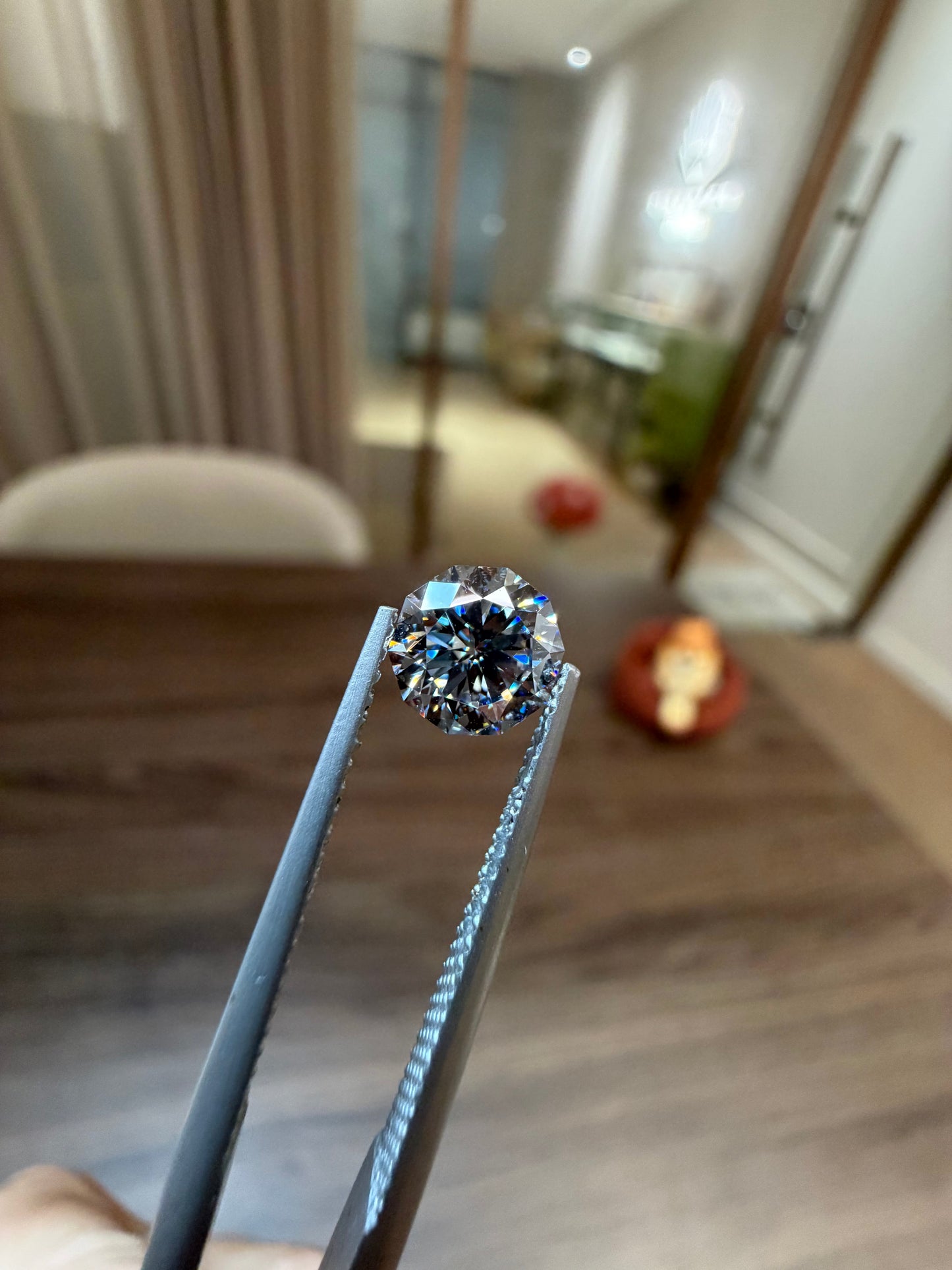 Blue Lab-Grown Diamond | 1.05CT Decagonal HPHT | VVS2 | Beyond Round