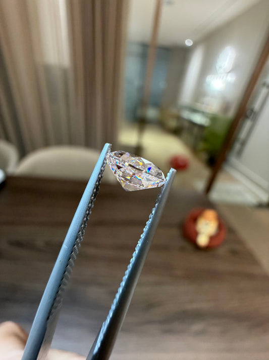 Pink Lab-Grown Diamond | 1.25CT Radiant HPHT | VS1 | Soft Blush