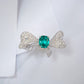 925 Sterling Silver Paraiba Colour Ring, Lab Gemstone Anniversary - Photo 2