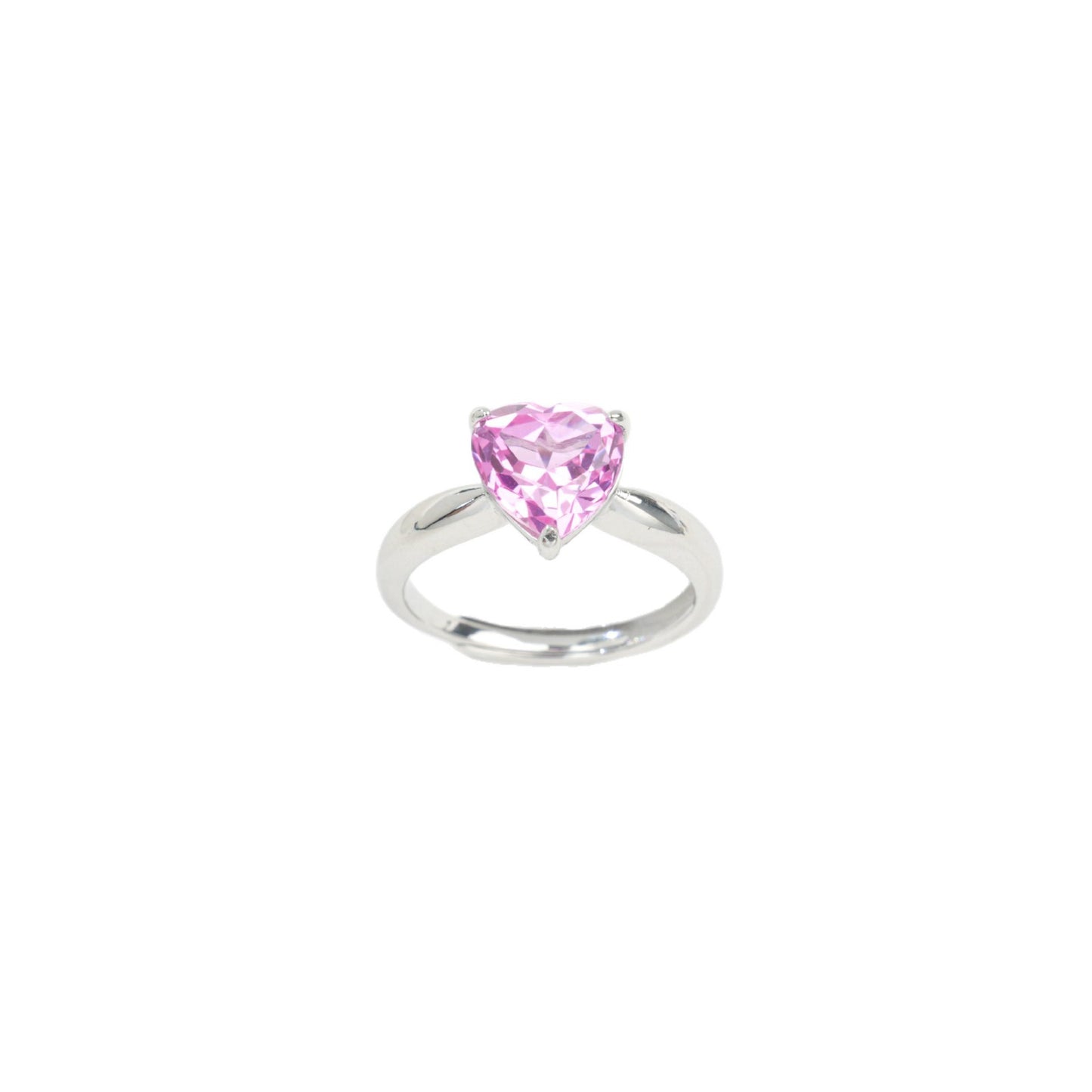 925 Sterling Silver Lab Padparadscha Ring, Versatile Gift - Photo 5