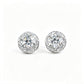 S925 Silver Spiral Wrap Stone Stud Earrings, Flower Earrings Versatile - Photo 5