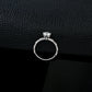 S925 Sterling Silver Lab Diamond Twist-Arm Ring - Photo 2