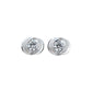 S925 Silver Spinning Rose Lab Diamond Stud Earrings, Flower Diamond Earrings - Photo 5