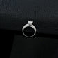 925 Sterling Silver Lab Diamond Six-Prong Engagement Ring, Premium - Photo 4