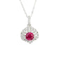 925 Sterling Silver Lab Ruby Choker Necklace for Women, Designer Birthday Gift - Photo 5