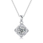 S925 Silver Pinwheel Twisted Pendant 4-Claw Centre Surround Setting, Design Elegant - Photo 5