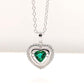 S925 Silver Lab Emerald Necklace, Elegant Versatile Premium - Photo 2