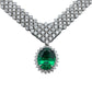 Tsavorite Necklace 925 Silver Vintage - Photo 5