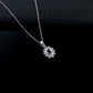 Classic Rose Red Ruby Diamond Silver Necklace, Vintage Premium Elegant - Photo 4