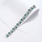 Lab Emerald Bracelet 925 Silver Luxurious Necklace - Photo 3