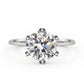 1-Carat S925 Sterling Silver Lab Diamond Six-Prong Ring, Classic Engagement Gift for Women - Photo 1