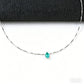 925 Sterling Silver Paraiba Green Garnet Teardrop Snake Chain Choker, Versatile for Women - Photo 2