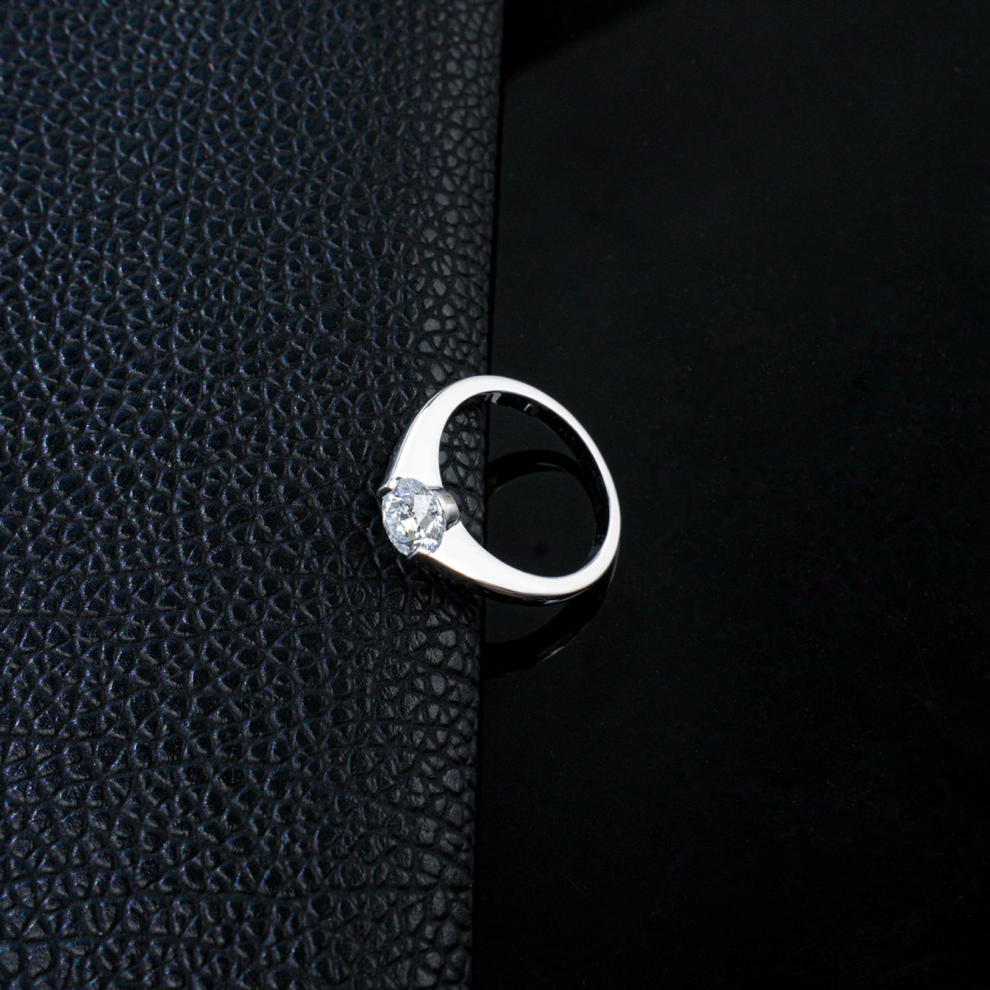 S925 Silver Lab Diamond Simple Solitaire Ring, Versatile Jewellery Holiday - Photo 4