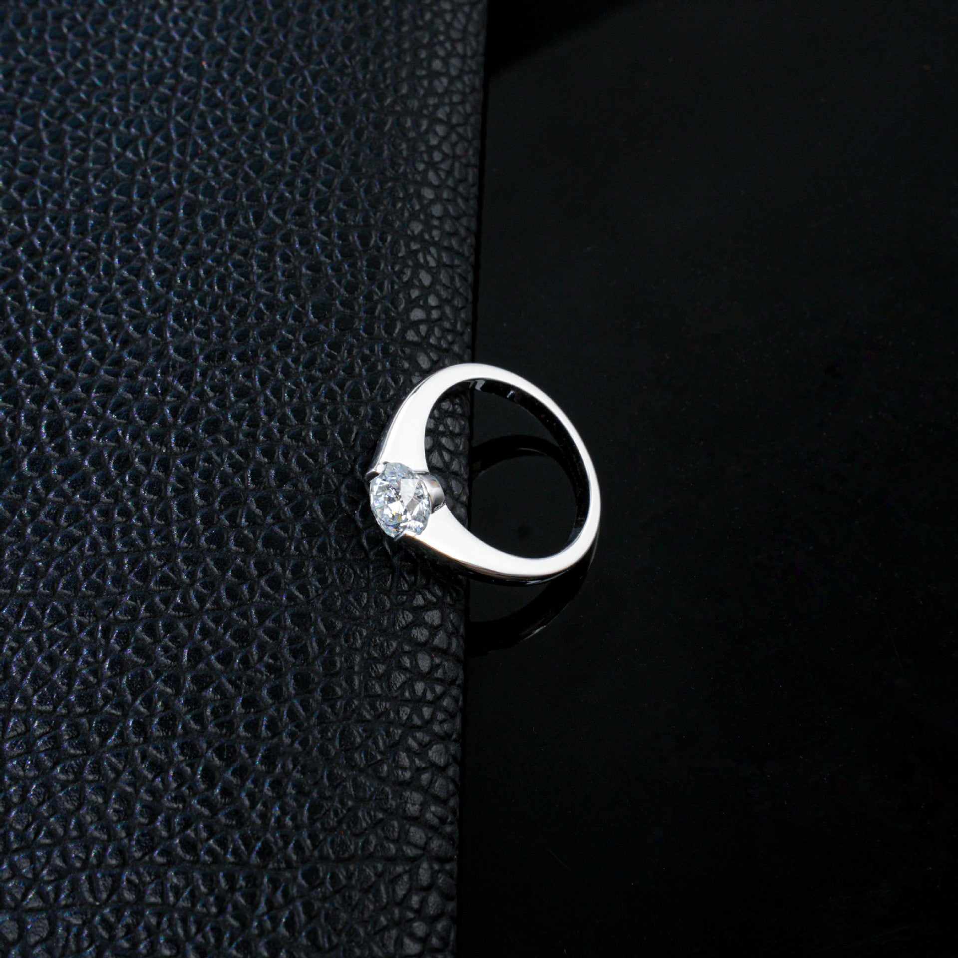 S925 Silver Lab Diamond Simple Solitaire Ring, Versatile Jewellery Holiday - Photo 4