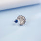 S925 Silver coloured Gemstone Irregular Wave Edge Ring Cushion, Artistic Versatile Ring - Photo 2