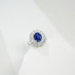 Sterling Silver Lab Sapphire Ring, Unique Versatile - Photo 6