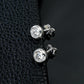 S925 Sterling Silver 1-Carat Lab Diamond Stud Earrings, Versatile Birthday Gift - Photo 2