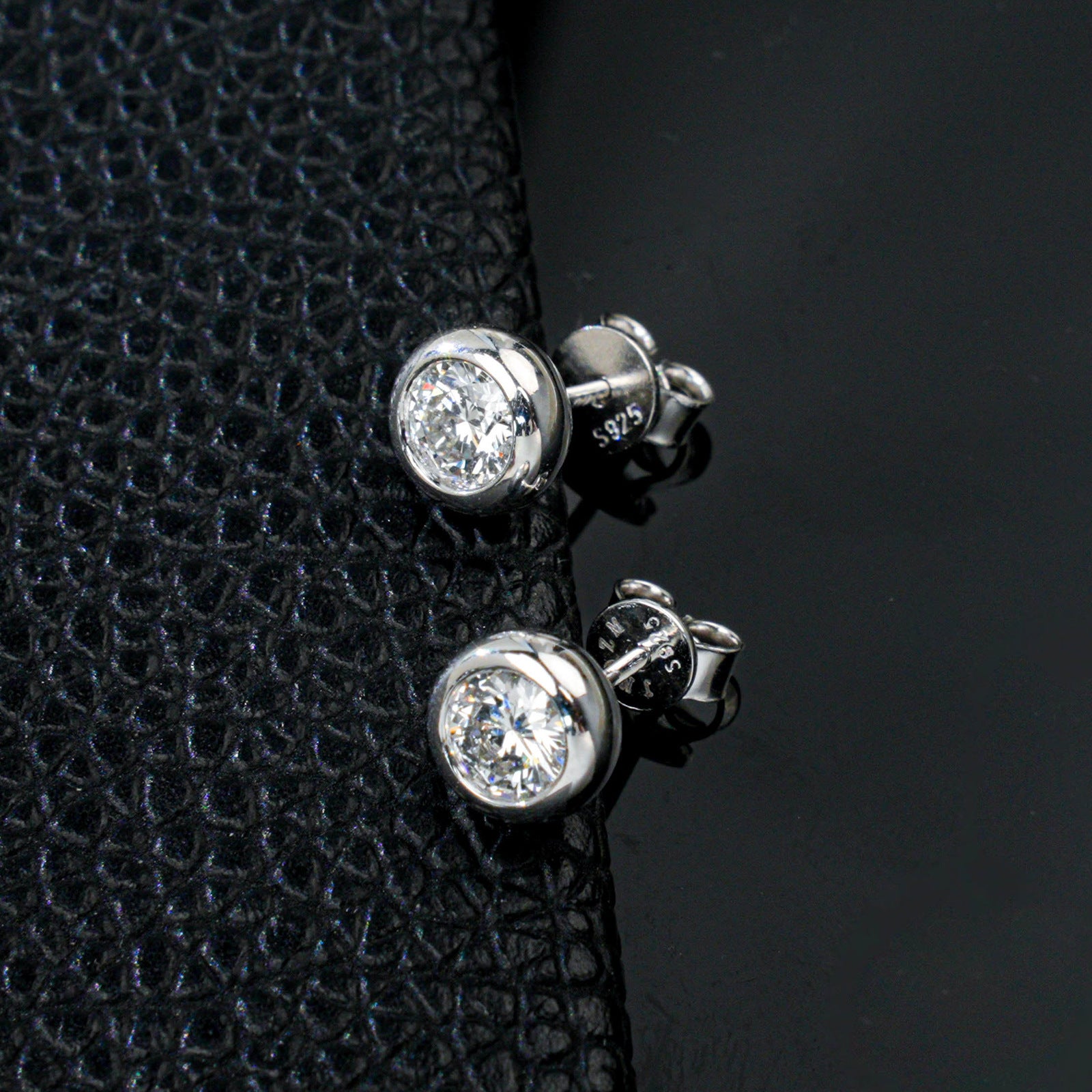 S925 Sterling Silver 1-Carat Lab Diamond Stud Earrings, Versatile Birthday Gift - Photo 2