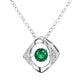 S925 Sterling Silver Lab Emerald Lively Pendant Choker, for Women - Photo 5