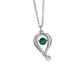 S925 Silver Lab Emerald Necklace, Creative Unique Premium - Photo 5
