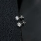 S925 Silver Sunflower Heart Prong Round Stone Stud Earrings, Simple Solitaire Earrings - Photo 3
