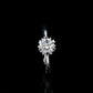 S925 Silver Heart 6-Claw Ring, Romantic Proposal Engagement - Photo 2