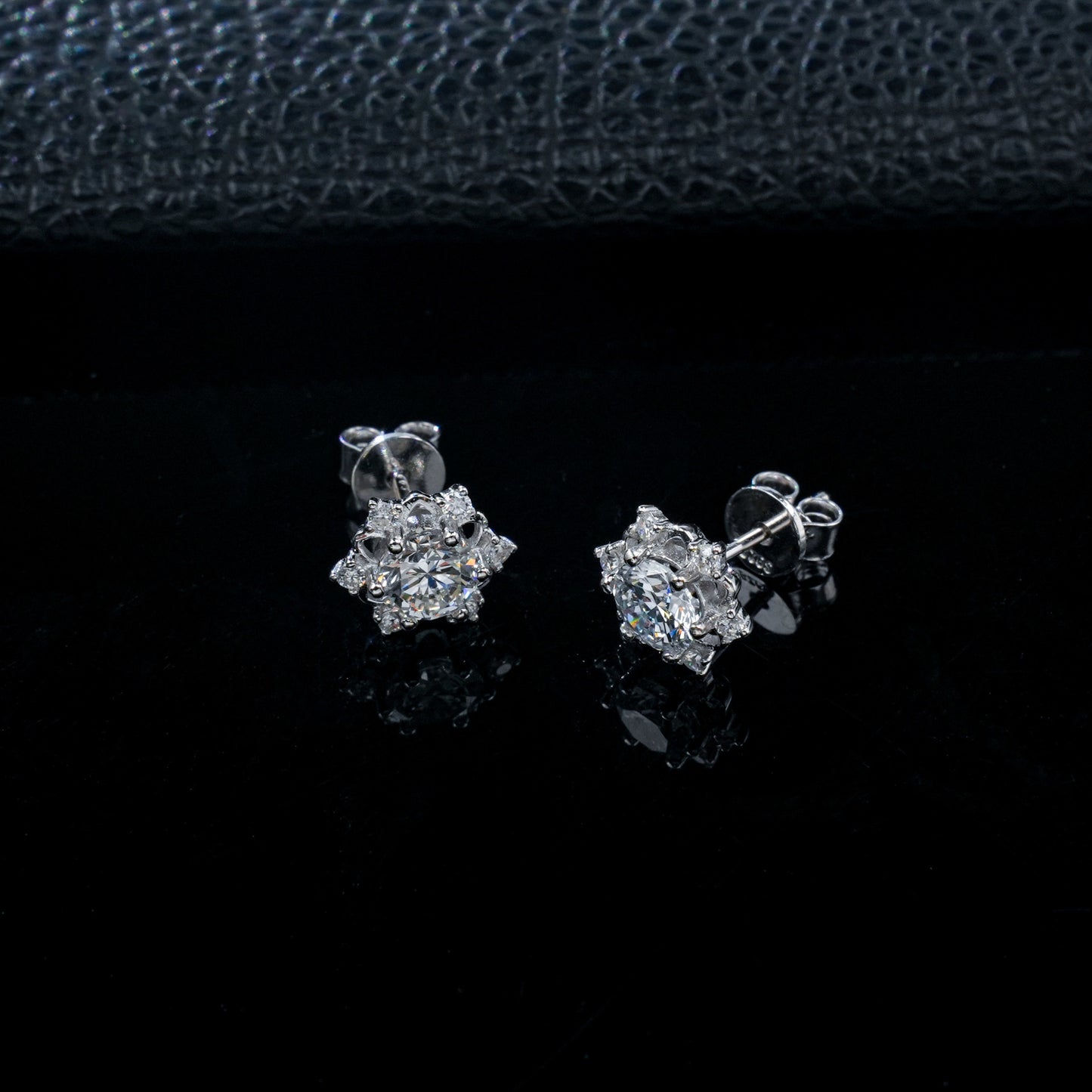 S925 Sterling Silver Lab Earrings Simple Women's Elegant - Photo 4