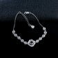 S925 Silver Square Sapphire Halo Jewellery, Women's Versatile Accessory - Photo 3