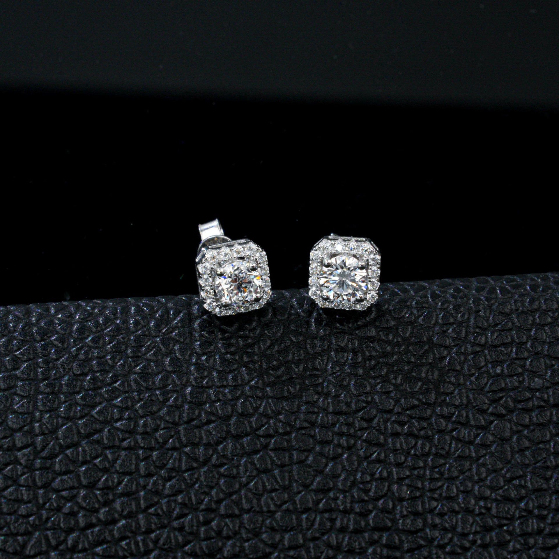 S925 Sterling Silver Lab Diamond Stud Earrings for Women, Elegant Versatile Gift - Photo 2
