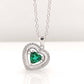 S925 Silver Lab Emerald Necklace, Elegant Versatile Premium - Photo 4