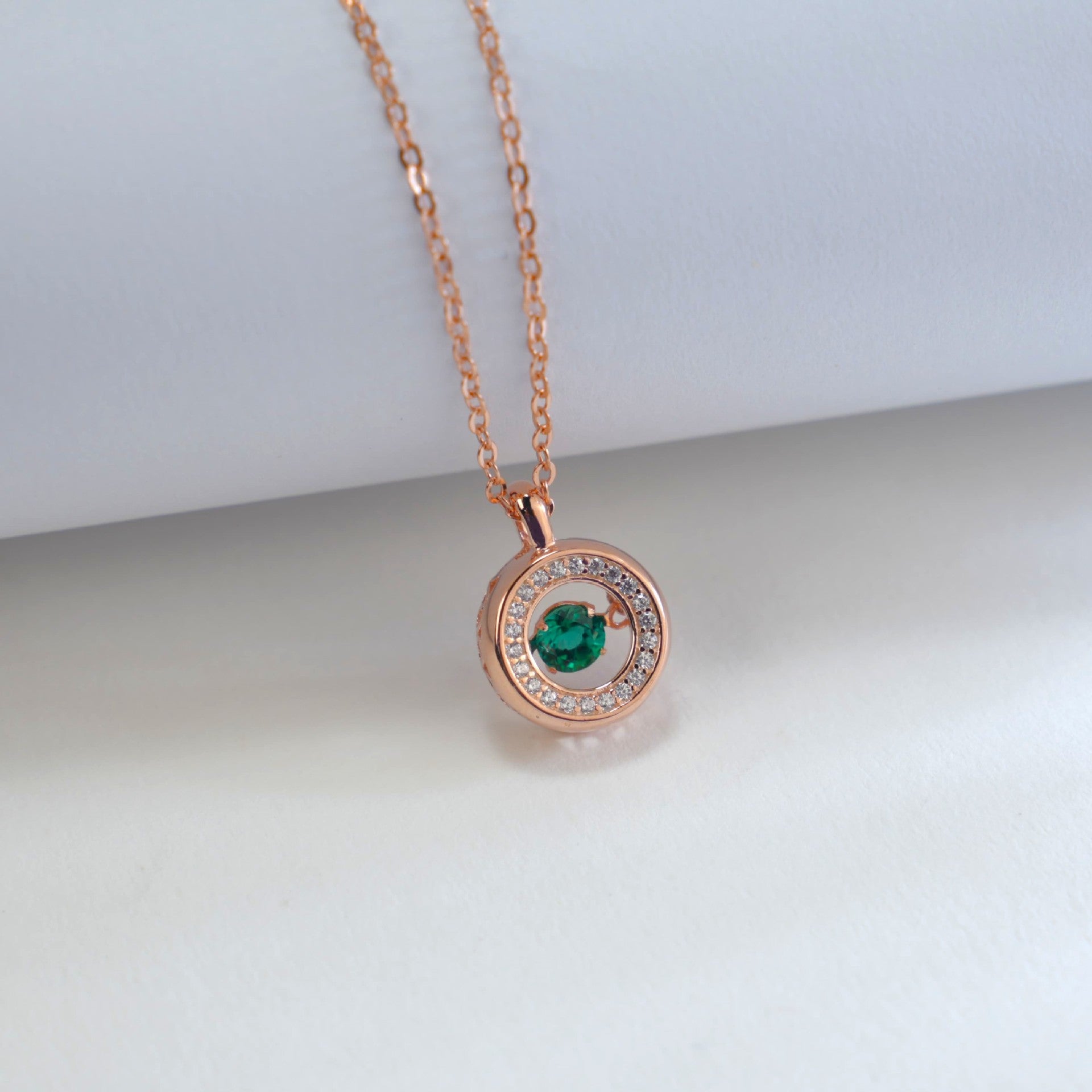 S925 Silver Lab Emerald Lively Necklace, Design Choker - Photo 2