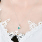 925 Sterling Silver 18K Gold-Plated Lab Emerald Pendant Necklace for Women, Elegant - Photo 4