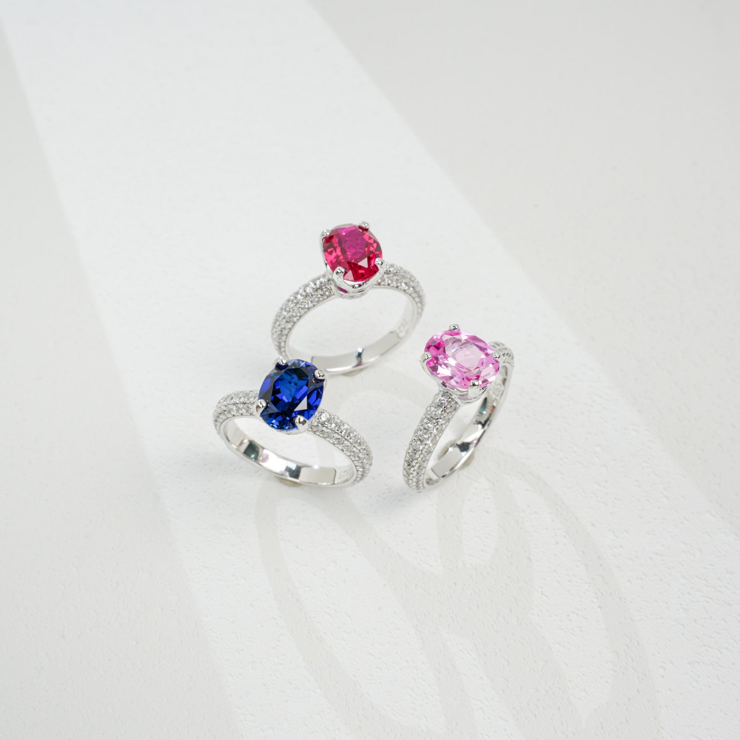 925 Sterling Silver Lab Ruby Ring for Women, Vintage Classic - Photo 4