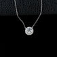 S925 Silver 4-Claw Halo Solitaire Necklace, Classic Necklace Holiday - Photo 3