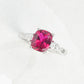 925 Sterling Silver Lab Ruby Ring for Women, Vintage Premium Versatile - Photo 1
