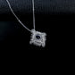 S925 Sterling Silver Lab Sapphire Necklace for Women, Minimalist Versatile Premium - Photo 4