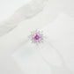 S925 Sterling Silver Gemstone Sunflower Halo Adjustable Open Ring, Versatile - Photo 4