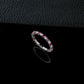 S925 Sterling Silver colourful Gemstone Designer Ring, Minimalist Unique for Women - Photo 3