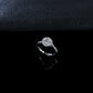 S925 Silver Sunflower Halo Lab Diamond Ring, Proposal Engagement Anniversary - Photo 3