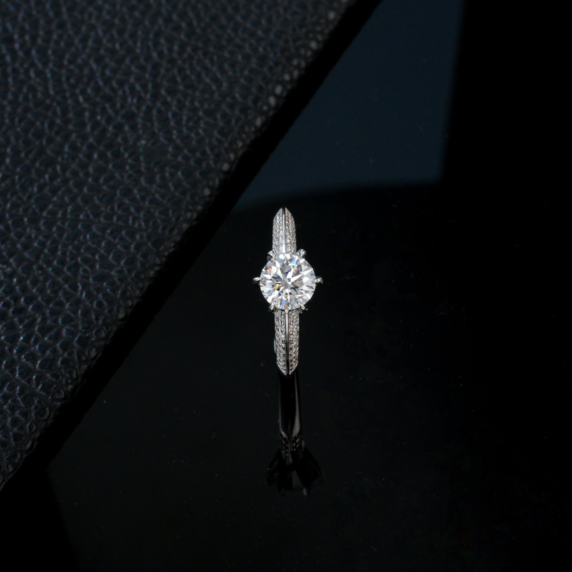 S925 Silver Classic 6-Claw Stone Ring, Birthday Gift Proposal - Photo 4
