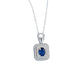S925 Sterling Silver Lab Sapphire Choker Necklace for Women, Premium Versatile - Photo 5