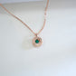 S925 Silver Lab Emerald Lively Necklace, Design Choker - Photo 3
