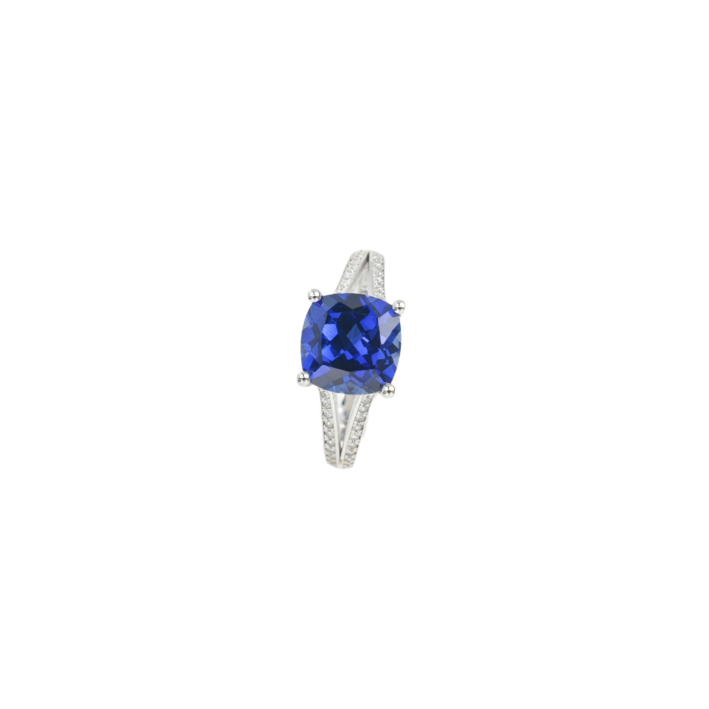 S925 Sterling Silver Sapphire Ring, Vintage Premium Trend - Photo 5