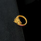 S925 Sterling Silver Gold-Plated Dragon Zodiac Open Ring, Style - Photo 2