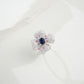 S925 Sterling Silver Lab Sapphire Ring, Versatile Gift for Mother - Photo 2