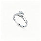 S925 Silver 6-Claw Stone Ring, Simple Proposal Wedding - Photo 5