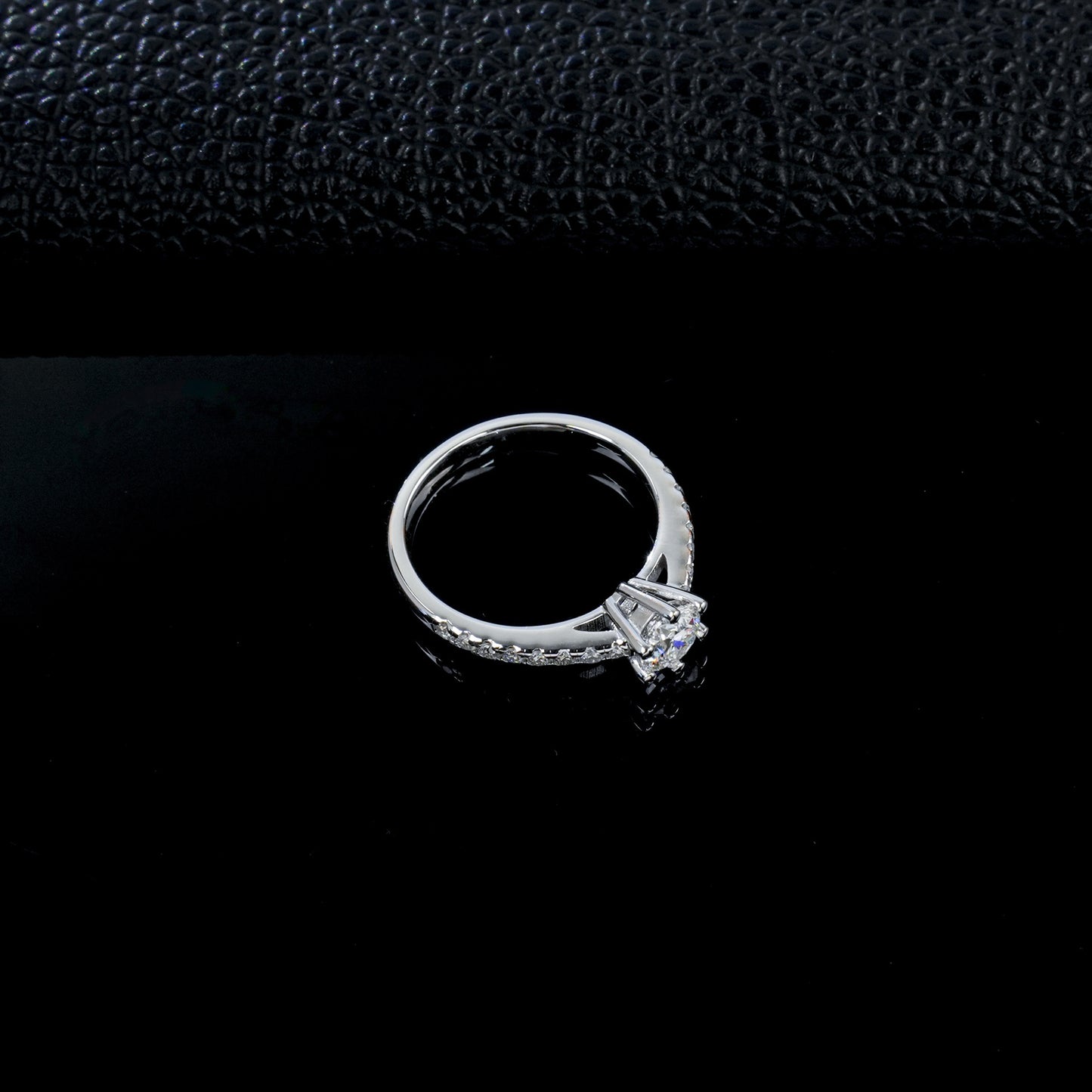 S925 Silver 6-Claw Lab Diamond Ring, Proposal Engagement Wedding - Photo 3