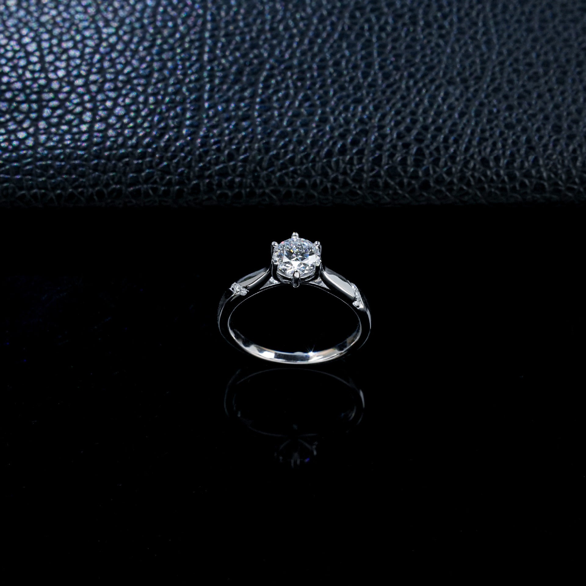 S925 Silver 6-Claw Stone Ring, Simple Proposal Wedding - Photo 2