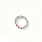 S925 Sterling Silver Lab Ruby Full-Eternity Pave Ring - Photo 1